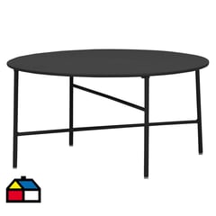 OUTFIT - Mesa circular terraza ø70h35cm negra