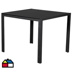 OUTFIT - Mesa jardin 90x90cm NEgro