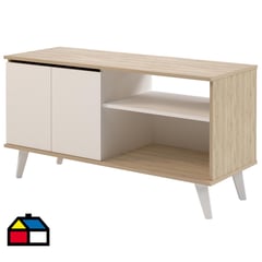 SILCOSIL - Rack Narvik bajo 111x42x58 cm madera/blanco