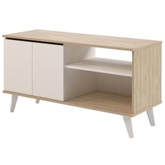 SILCOSIL - Rack Narvik bajo 111x42x58 cm madera/blanco