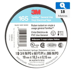 3M - Cinta Aisladora Eléctrica Uso General 19 mm x 18 m Negra