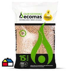 ECOMAS - Pellet de madera 15 kg