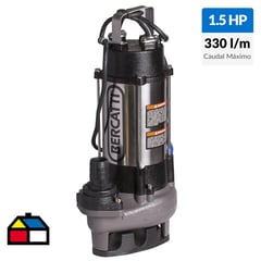 BERCATTI - Electrobomba sumergible 1.5 HP agua sucia