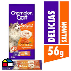 CHAMPION CAT - Snack delicias salmón 56 gr