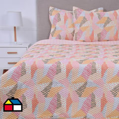 MASHINI - Cubrecama Quilt Estampado 2 Plazas Cayey