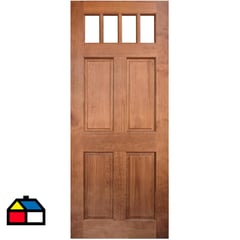 HOLZTEK - Puerta 4 Vidrios Sidora Castaño