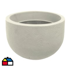 JAPI - Macetero Plástico Rustic Round 57x42 cm Cemento
