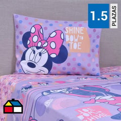 DISNEY - Sábana single Minnie shine