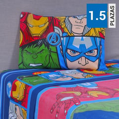 DISNEY - Sábana Avengers All 1.5 plazas Multicolor