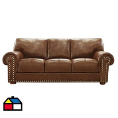 DECOCASA - Sofa 2035 Camel 100 cuero