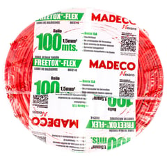 MADECO - Cable libre de halógenos (H07Z1K) 1,5 mm2 100 m rojo