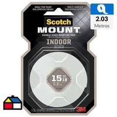 SCOTCH - Cinta Doble Faz -Mount de Interiores 12.7 mm x 2.03 m