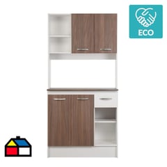 CIC - Mueble de cocina Sofía 4 puertas 1 cajon 90x180x36