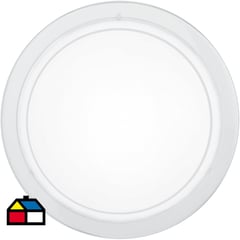 EGLO - Plafón Acero Blanco 1 luz 60W E27