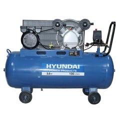 HYUNDAI - Compresor de Aire Portátil 3 HP 100 Litros 82HYXY100