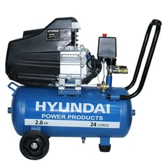 HYUNDAI - Compresor de Aire Portátil 2 HP 24 Litros 82HYXY24D