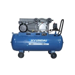 HYUNDAI - Compresor de Aire Portátil 2 HP 100 Litros 82HYXY100C