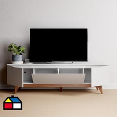 DECOCASA - Rack TV 60 " Flynt Blanco 184x56.4x42 cm