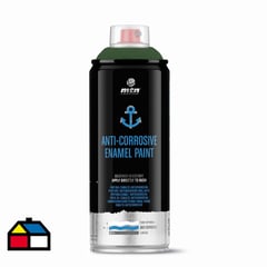 MONTANA COLORS - Pintura Anticorrosiva en Spray Brillante Verde 400ml