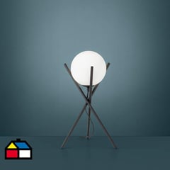 EGLO - Lámpara de mesa Acero Blanco 1 luz 25W E14