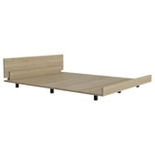 TUHOME - Cama Kaia 2 plazas rovere blanco