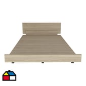 TUHOME - Cama Kaia single rovere blanco