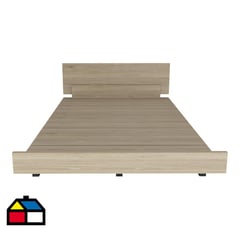 TUHOME - Cama Kaia single rovere blanco