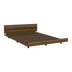 TUHOME - Cama Kaia 2 plazas caramelo wengue