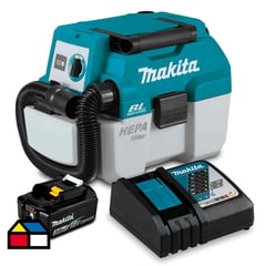 MAKITA - Aspiradora Sopladora 18V 7,5LT, Polvo agua FILTRO HEPA