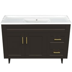 DOMSA - Kit mueble vanitorio Deluxe 120SK F café 120 cm