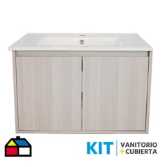 STRETTO - Kit Mueble Amélie 70x46 + Cubierta color Albayalde