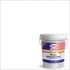 SIPA - Esmalte al agua mate blanco 4gl