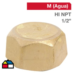 GRIFESA - Tapa Gorro Bronce HI NPT 1/2" 1u