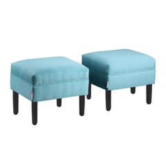 BODEVIR - Set 2 Poufs Sky felpa