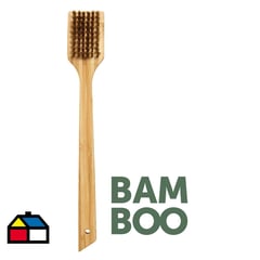 DANGRILL - Cepillo de limpieza bambú para parrilla 30 cm.
