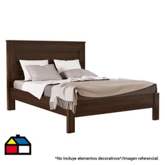 BE DESIGN - Cama 2 plazas Munique Jacaranda