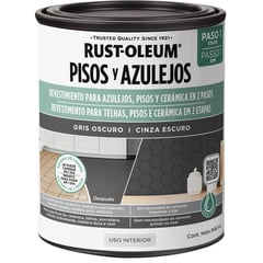 RUST OLEUM - Pintura Base para Pisos y Azulejos Gris Oscuro de 946 ml