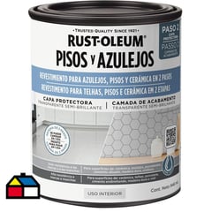 RUST OLEUM - Pintura Protectora para Pisos Transparente Acabado SemiBrillante