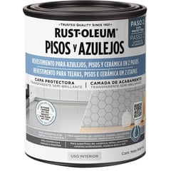 RUST OLEUM - Pintura Protectora para Pisos Transparente Acabado SemiBrillante