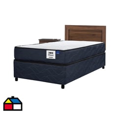 FLEX - Cama Americana Moon 1.5 Plaza 105x190 cm + Set Muebles Asturias