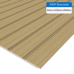 ARAUCO - MDF Ranurado Roble Americano 6 mm 1.23x2.44 m