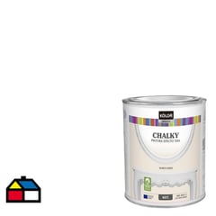 KOLOR - Pintura Tizada Chalky Blanco Lienzo Mate 1L