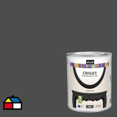 KOLOR - Pintura Tizada Chalky Negro Carbón Mate 1L