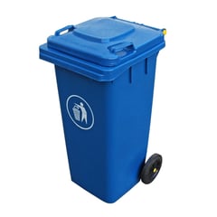 SIGNET CLASSICS - Basurero Contenedor basura 360 L 2 ruedas azul