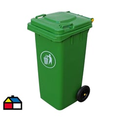 SIGNET CLASSICS - Basurero Contenedor basura 360 L 2 ruedas verde