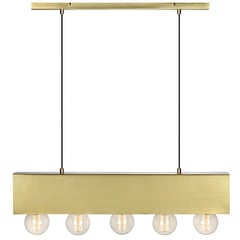 BYP - Lámpara de colgar Couture antique brass 5X27 40W