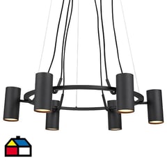 BYP - Lámpara de colgar Porto negro 6XGU10 6W