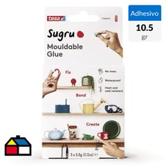 TESA - Adhesivo moldeable multiproposito sugru rosado naranjo verde