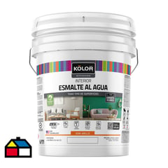 KOLOR - Esmalte al agua standard interior semibrillo blanco 4 galones