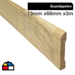 MULTIMARCA - Guardapolvo Madera Café 14 mm 70x3 m